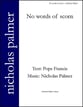 No Words of Scorn SATB choral sheet music cover